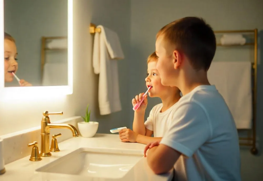 big vanity mirror with lights